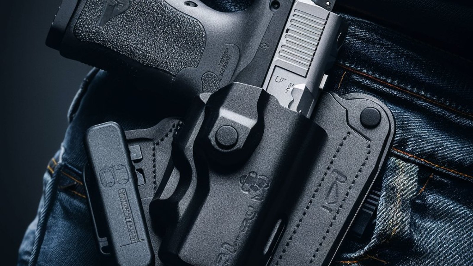 thumbnail interactive-video image 1 of Cebeci Arms Leather Front Pocket CCW Holster For Ruger LCP 380 (No Laser) - Ambidextrous, Black 1 of 5