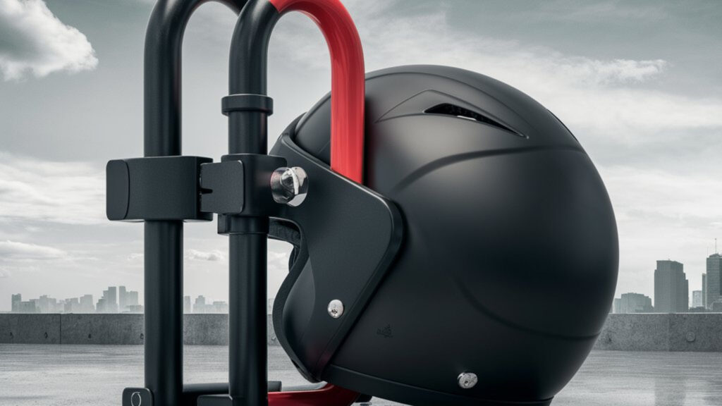 Motorcycle Helmet Lock