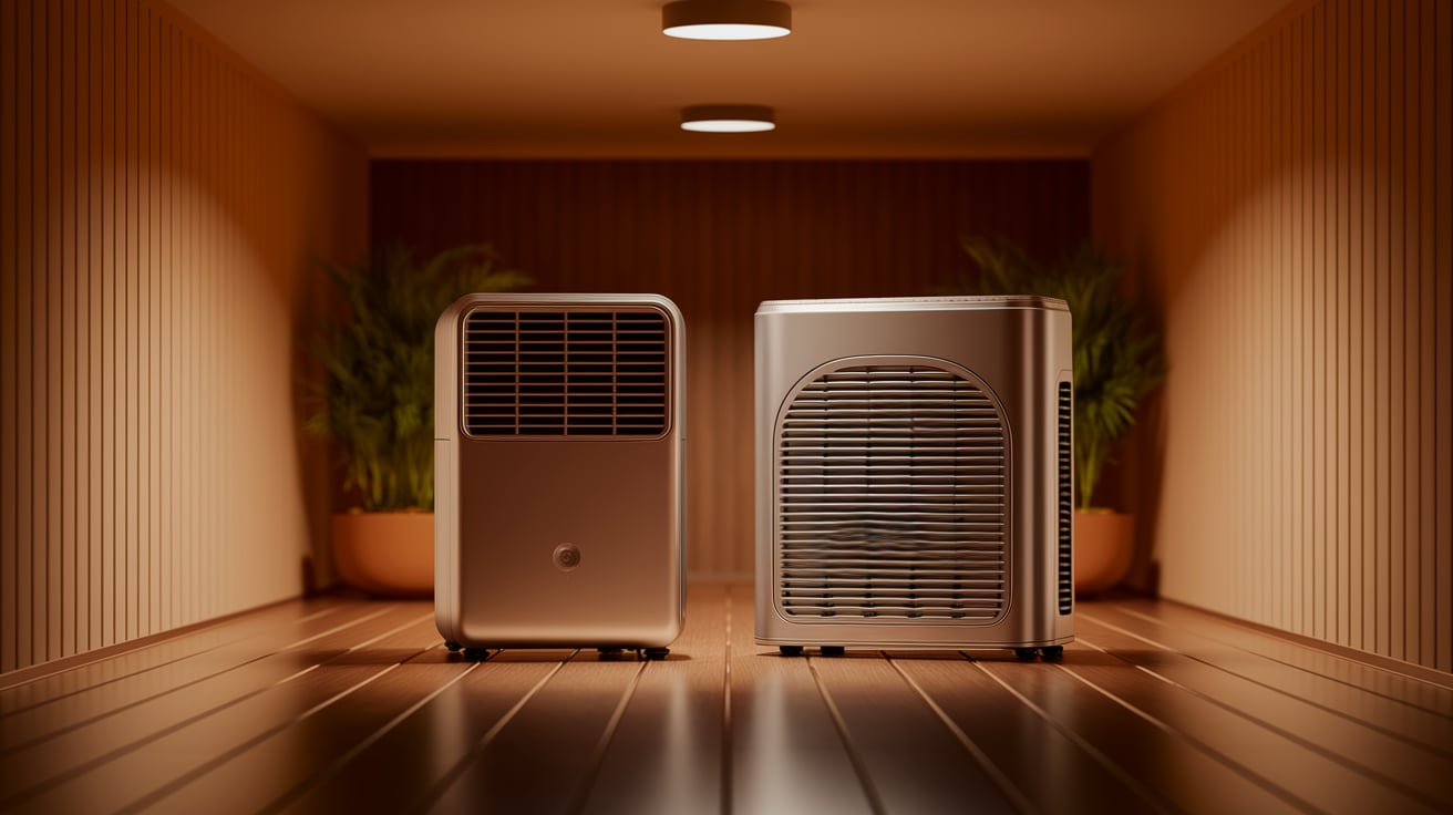 Read more about the article Dehumidifier vs Air Conditioner for Basement: Best Choice?