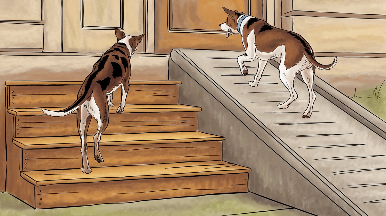 Read more about the article Are Stairs or a Ramp Better for Dogs? Pet-Friendly Insights