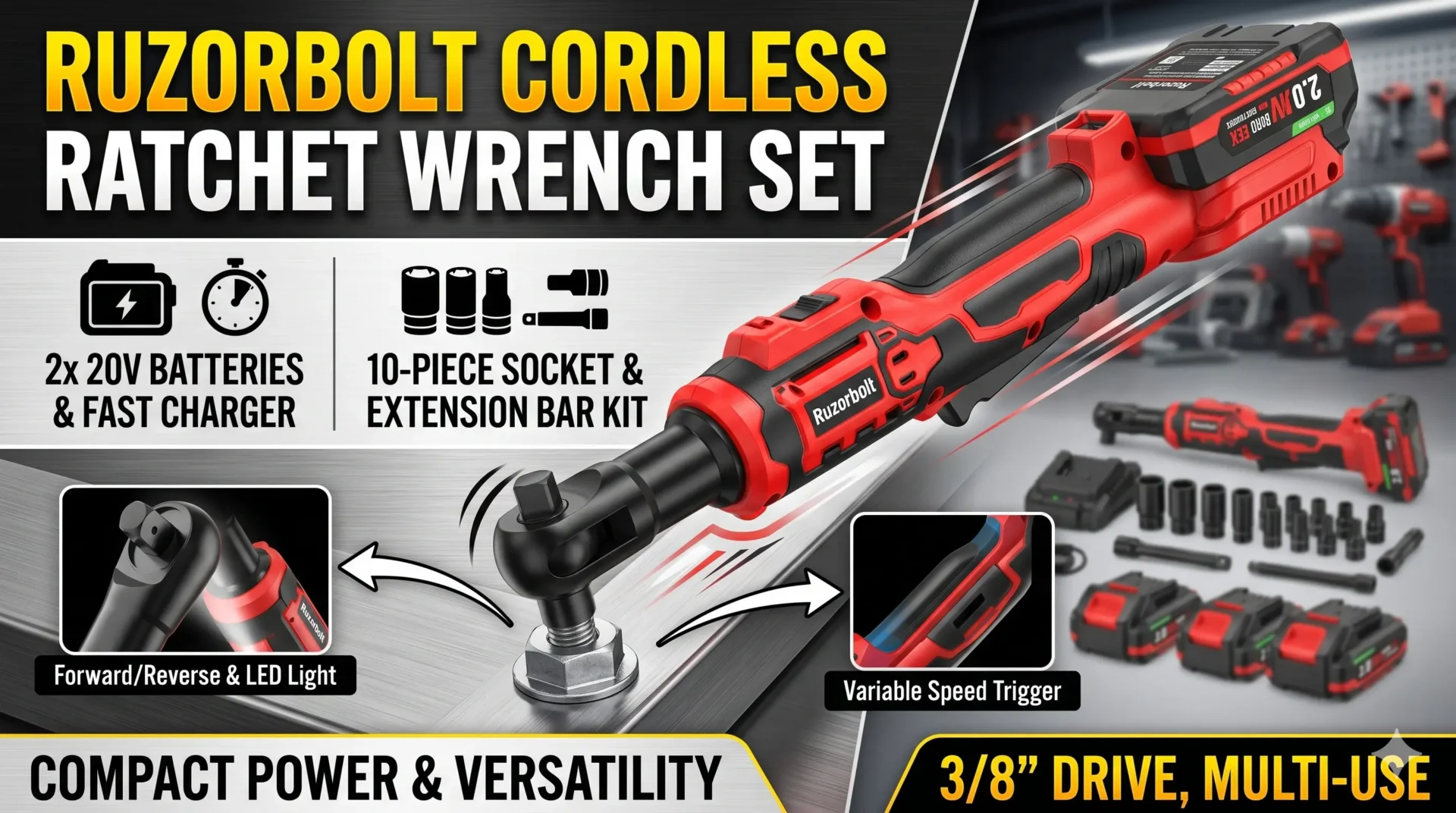Read more about the article Best Cordless Ratchet For Tight Engines: Top Picks for Power & Precision