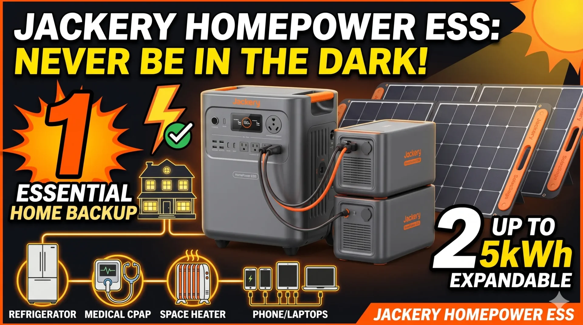 Read more about the article Jackery HomePower 3000 Review: Reliable 3600W Solar Generator