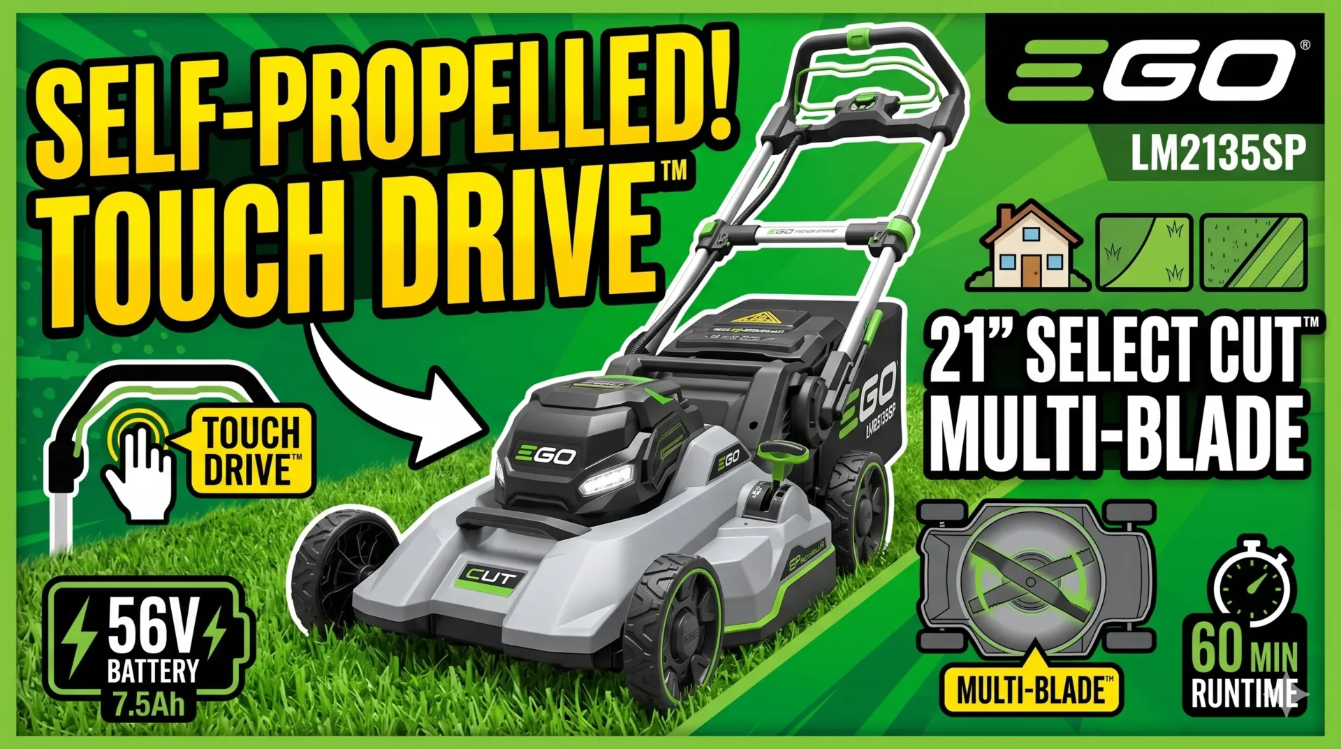 Read more about the article EGO POWER Cordless Electric Lawn Mower LM2135SP Review & Benefits