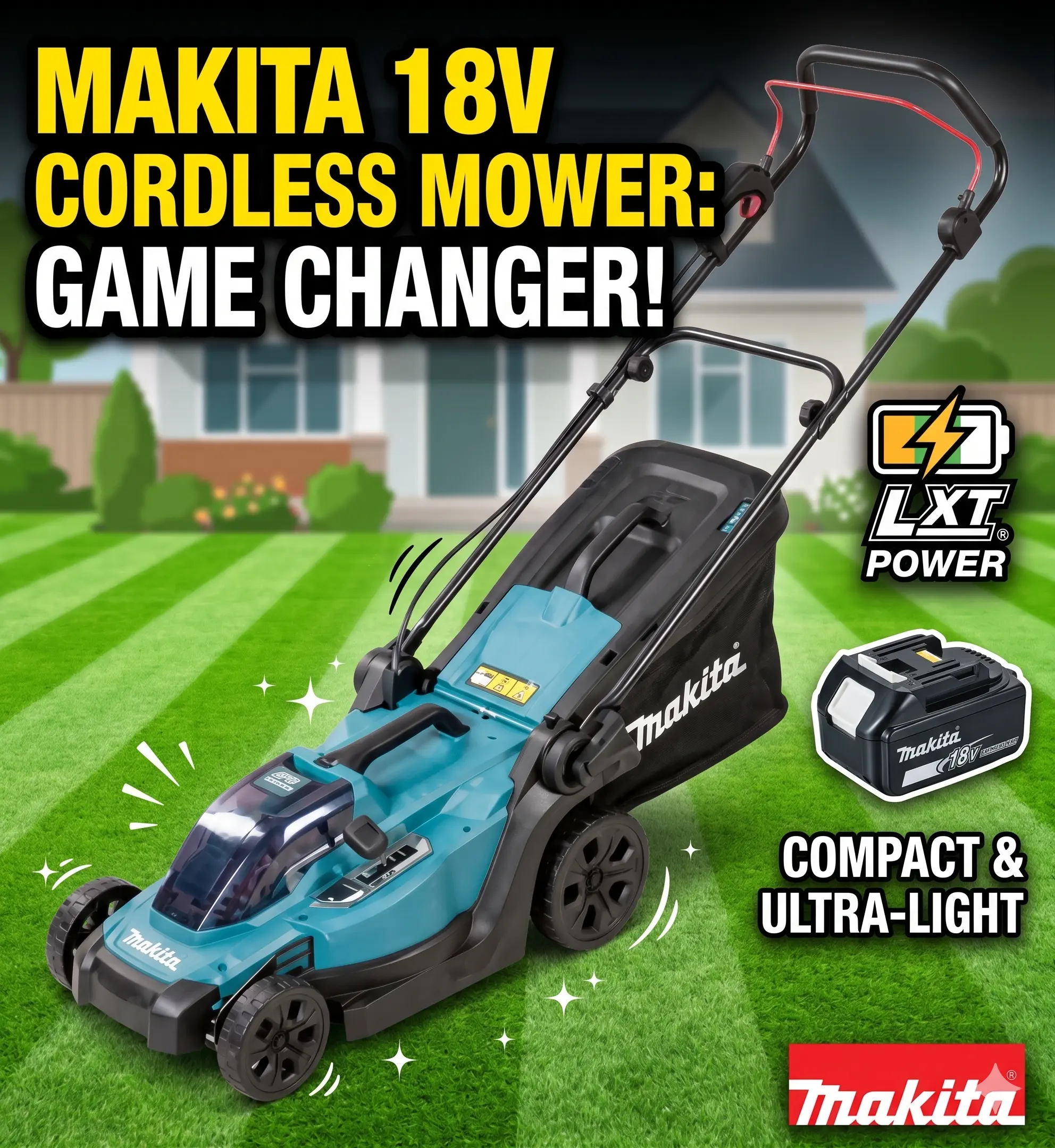 Read more about the article Makita DLM330Z 18V Li-ion LXT Lawnmower Review: No Battery Included